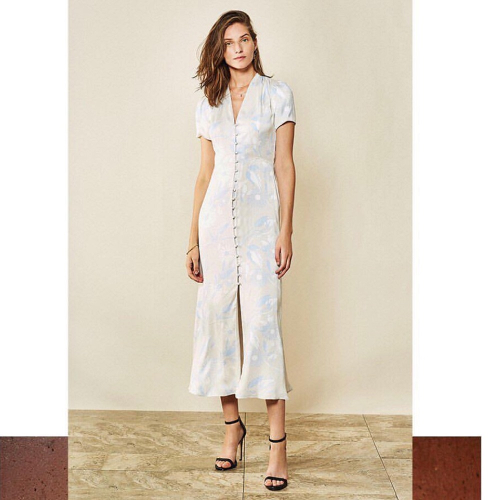 Designer midi dress